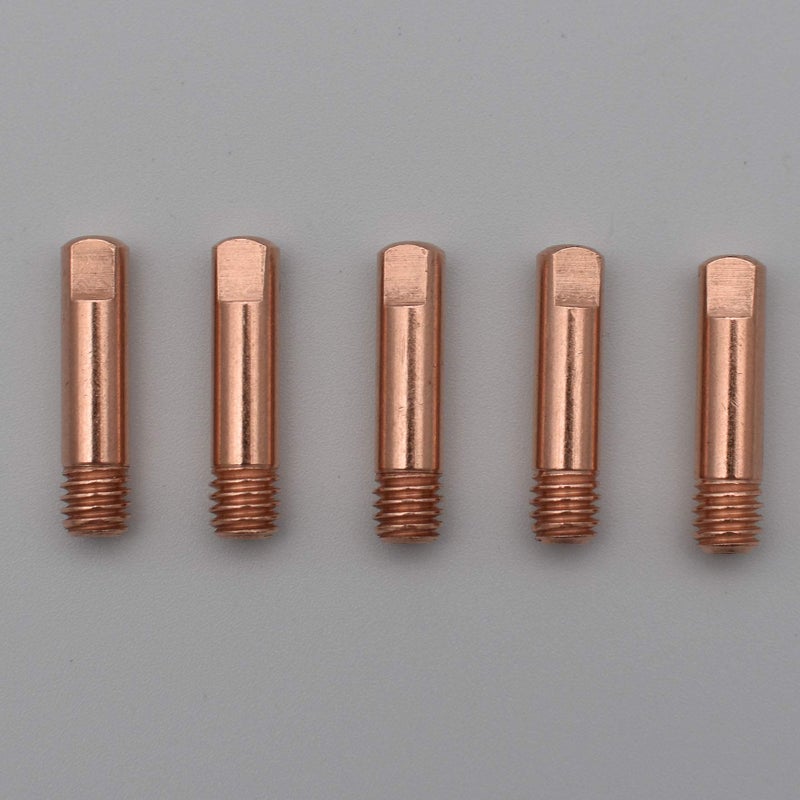 GZTIGWELD 20pk طرف الاتصال.023 ''و 0.6 مللي متر M6x25mm ملحق نحاسي لشعلة اللحام MB-15AK MIG/MAG - Image 5